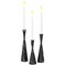 Marble Resin Candle Holders - Set of 3 Exquisite Decorative Taper Candlesticks for Luxurious Home Decor, Elegant Dining Table Centerpieces, Stylish Interior Accents, and Exclusive Event Illumination